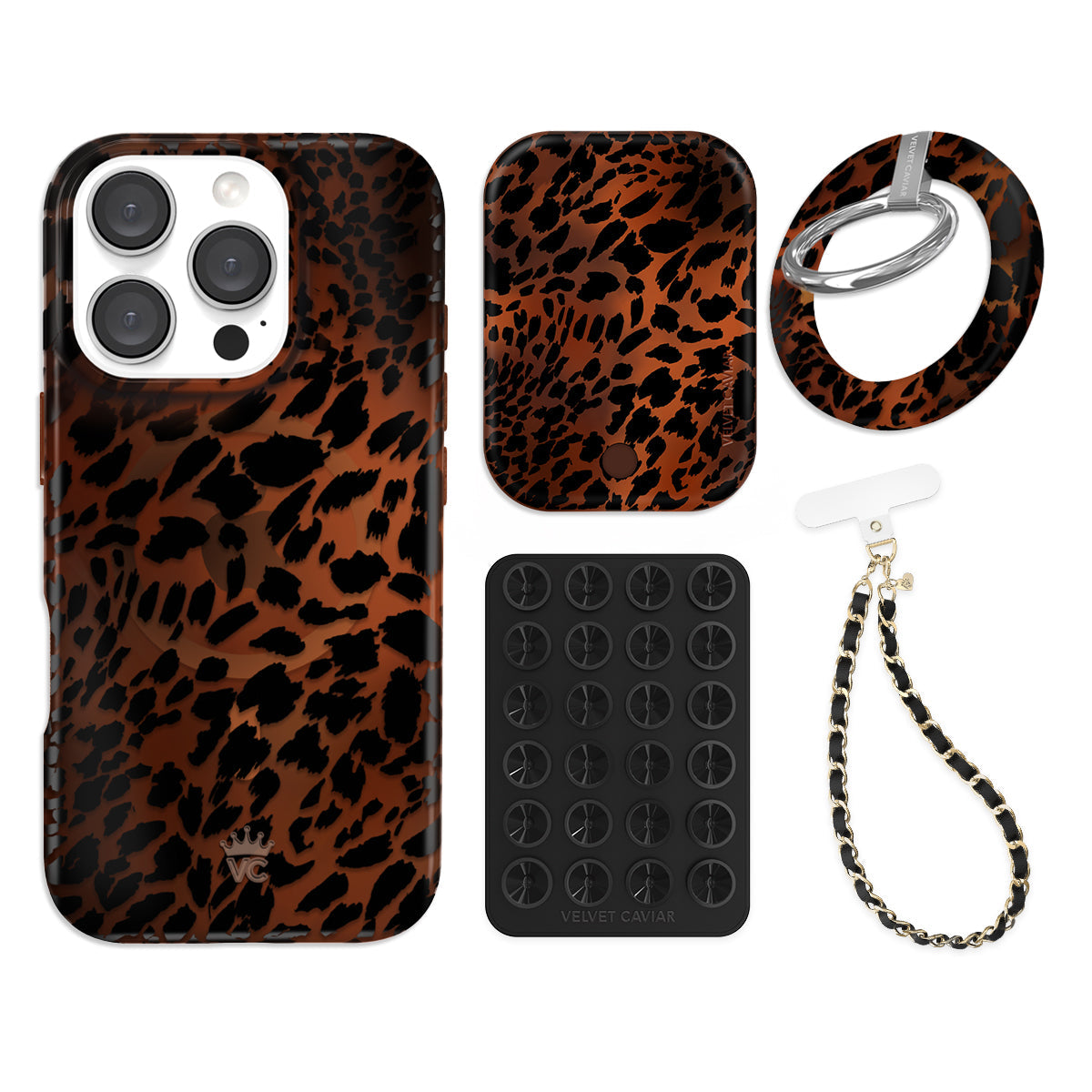 Leopard Tort iPhone Bundle Set - Grip