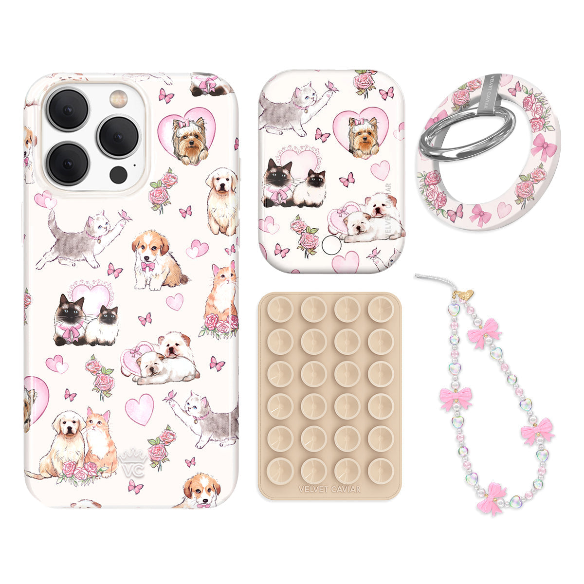 Puppies and Kittens iPhone Bundle Set - Grip