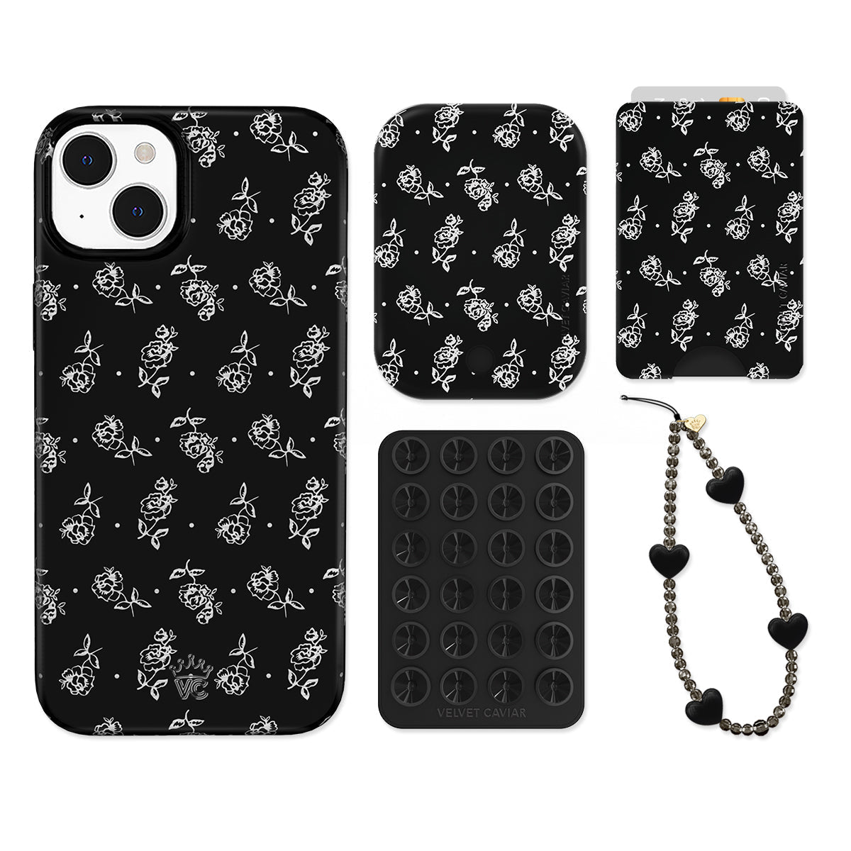 Vintage Roses iPhone Bundle Set - Wallet