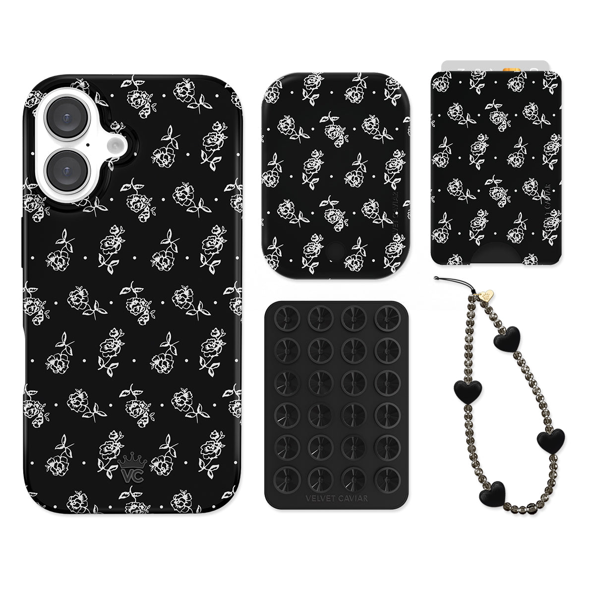 Vintage Roses iPhone Bundle Set - Wallet