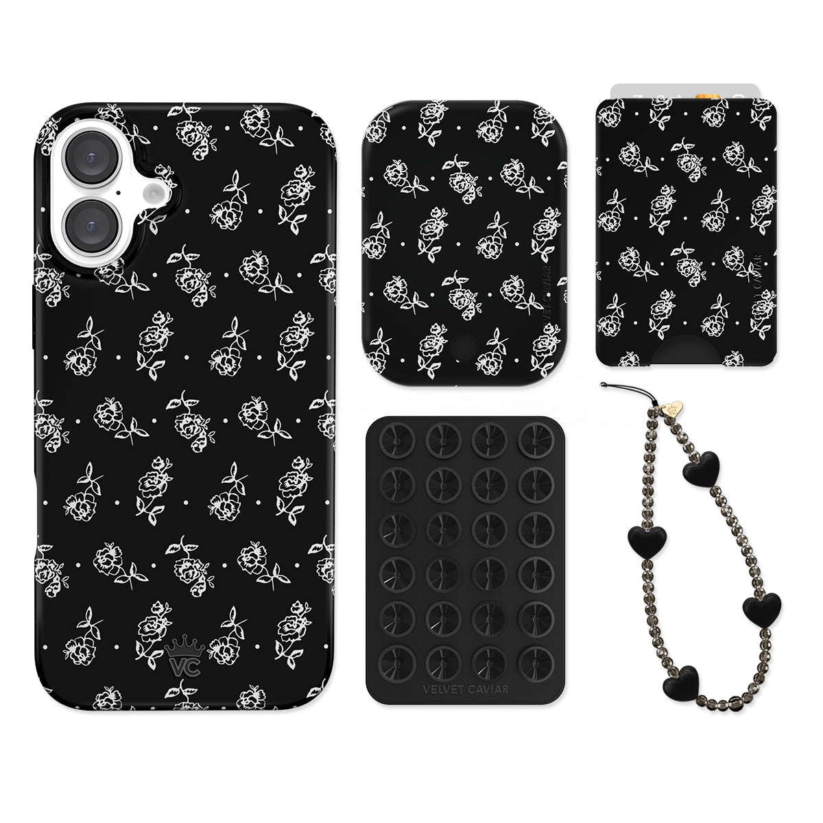 Vintage Roses iPhone Bundle Set - Wallet