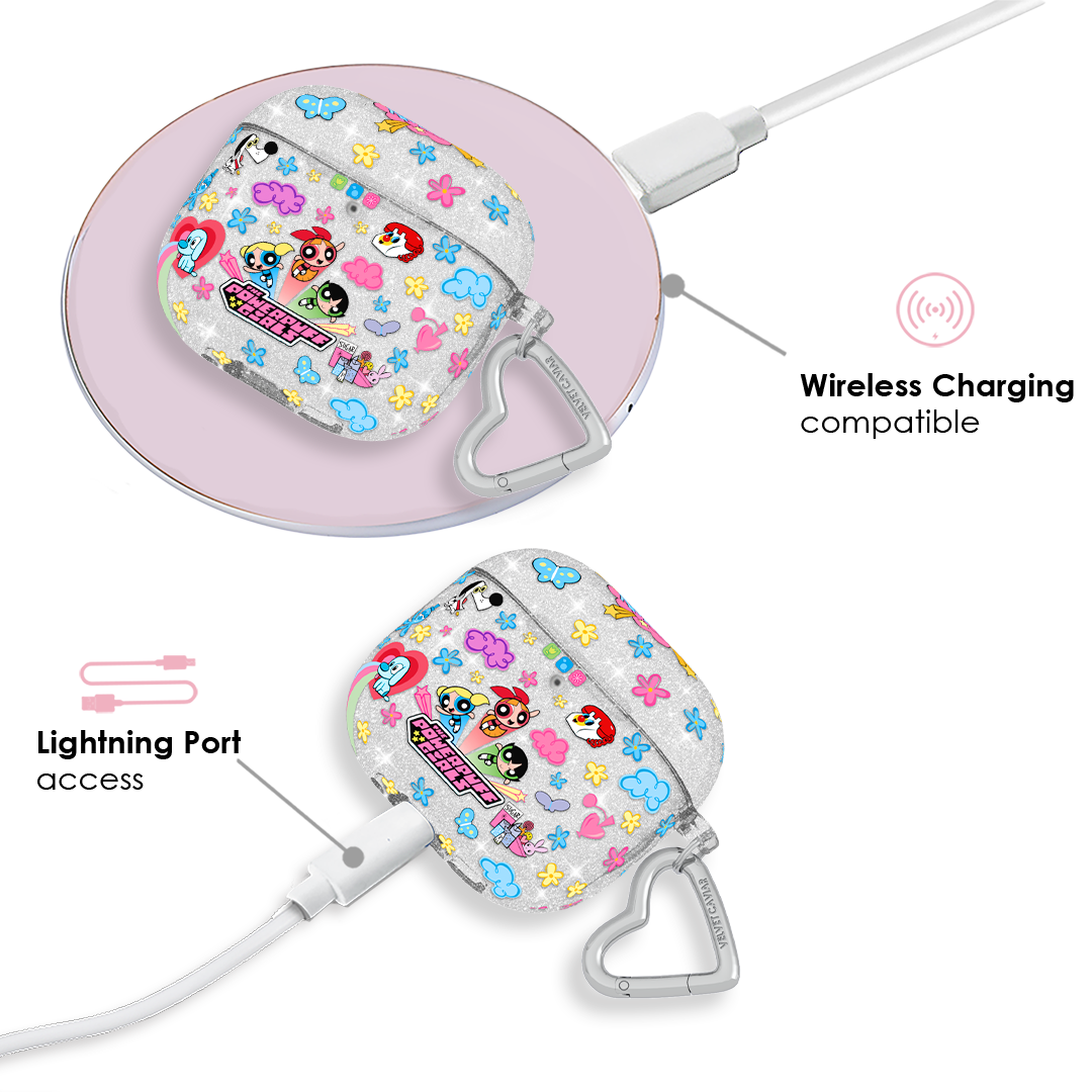The Powerpuff Girls Girl Power Glitter AirPod Case