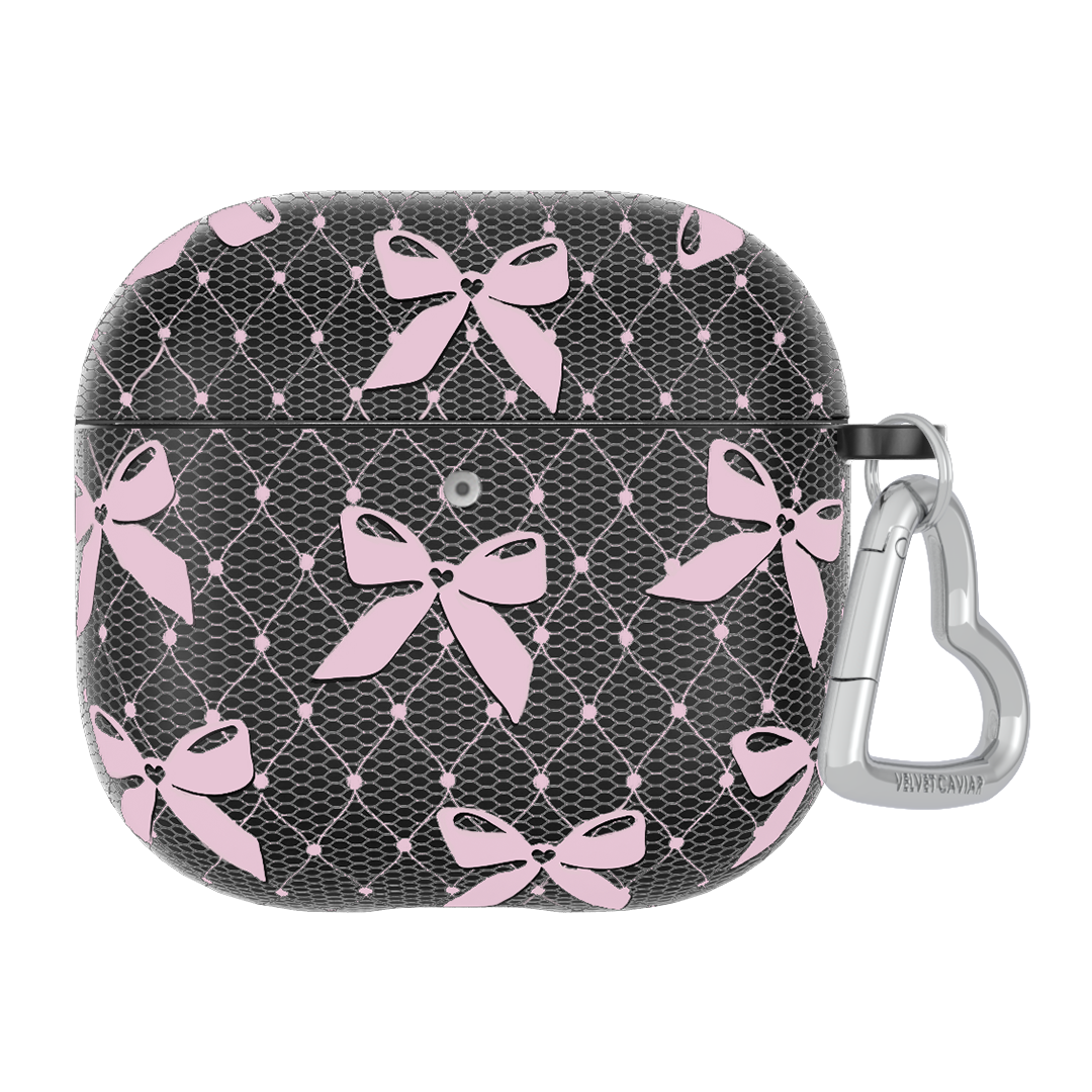 Lacy Pink Bows AirPod Case
