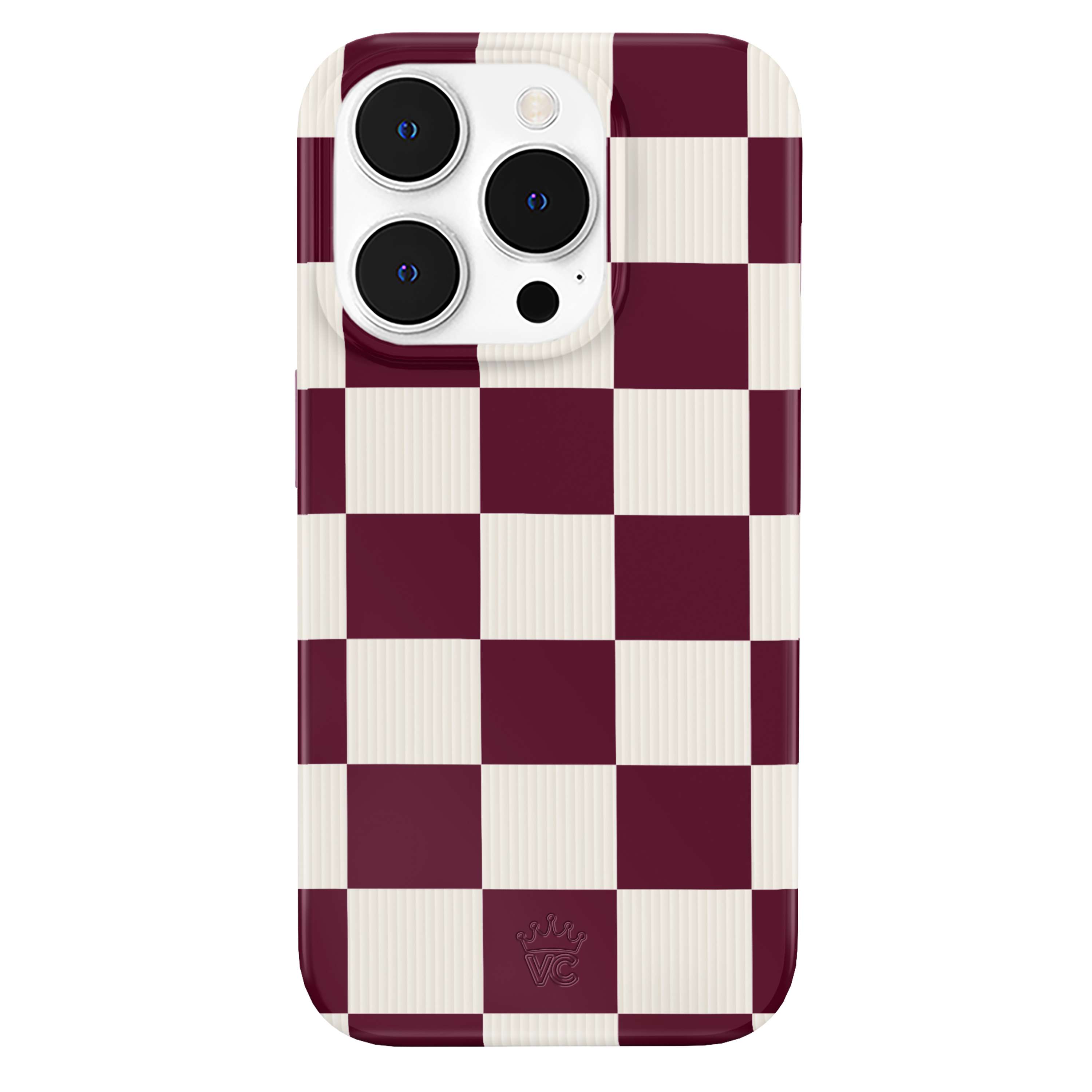Burgundy Vibe Check iPhone Case