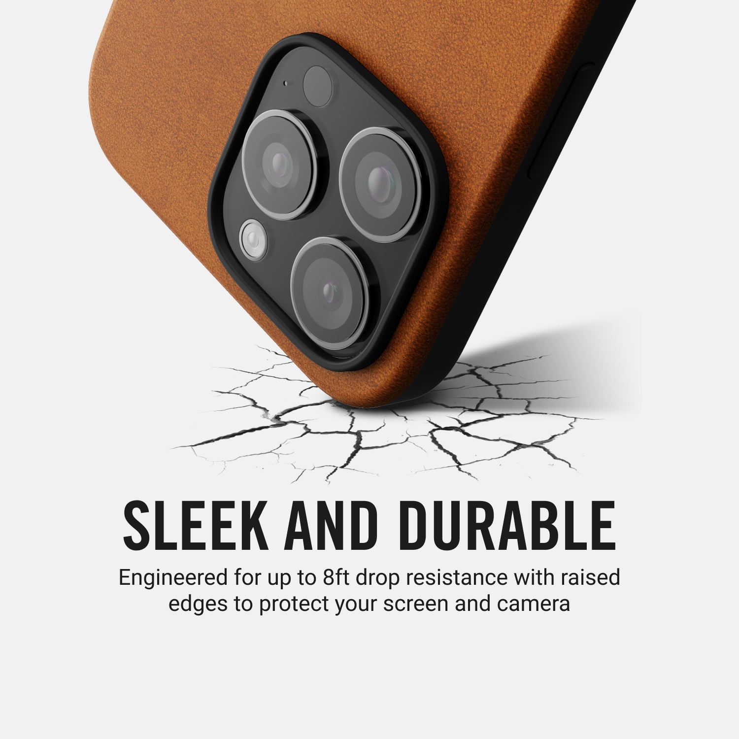 Everyday Phone Case - iPhone 16 Plus - Tobacco Brown Leather