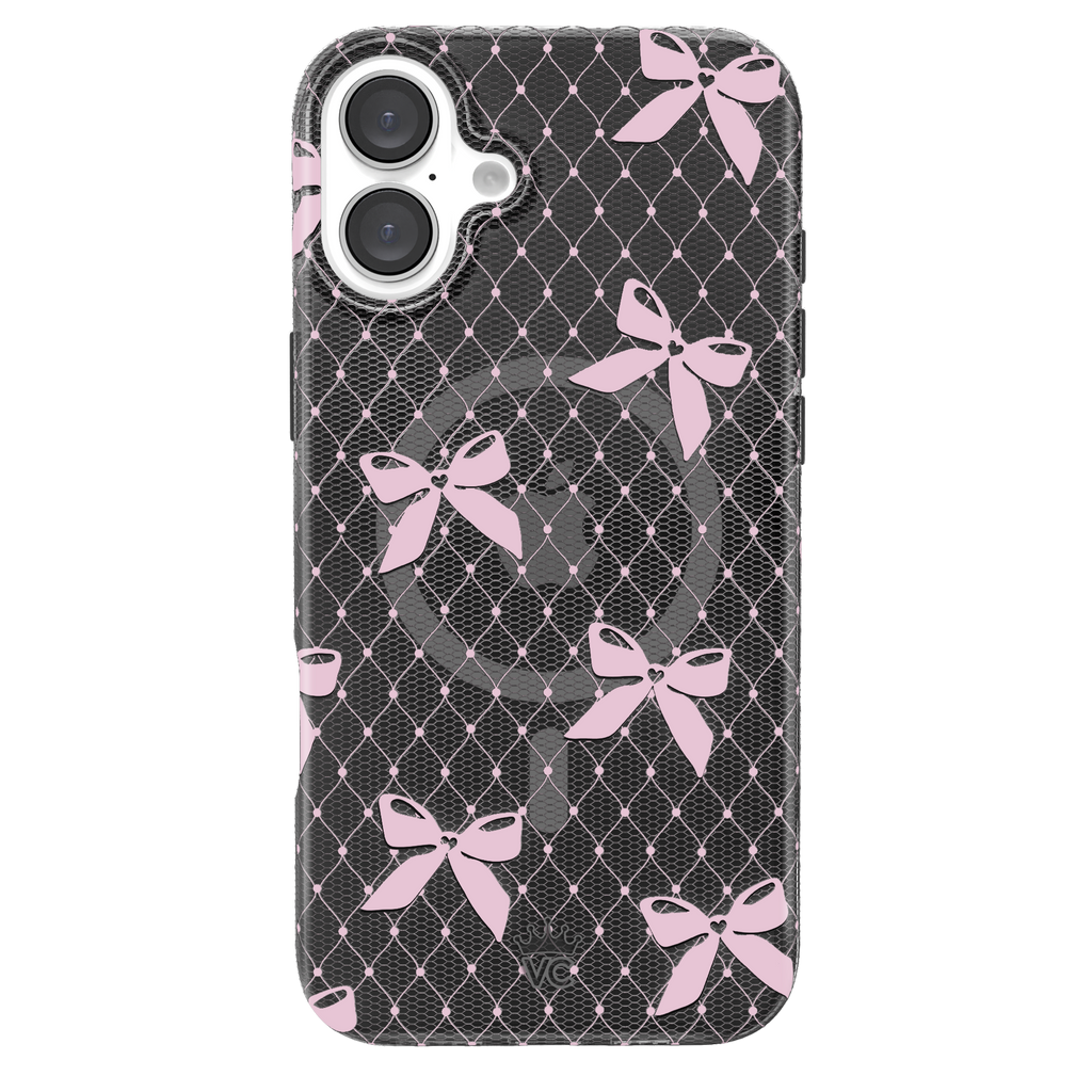 Lacy Pink Bows iPhone Case