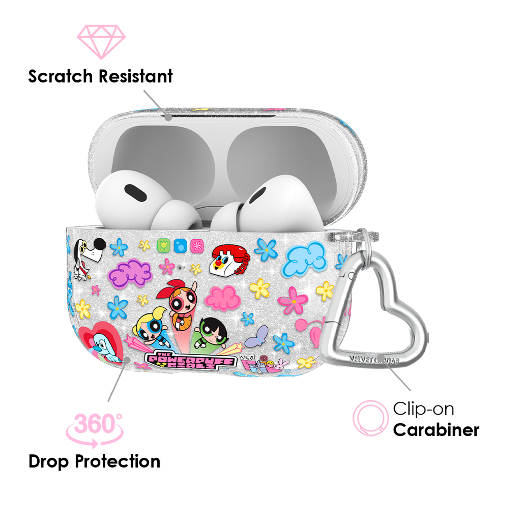 The Powerpuff Girls Girl Power Glitter AirPod Case
