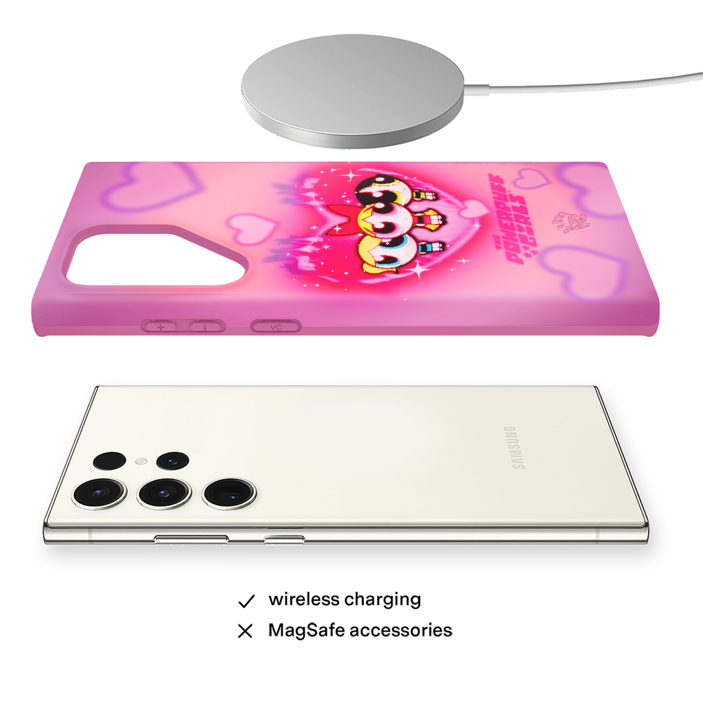 The Powerpuff Girls Airbrush Hearts Samsung Case