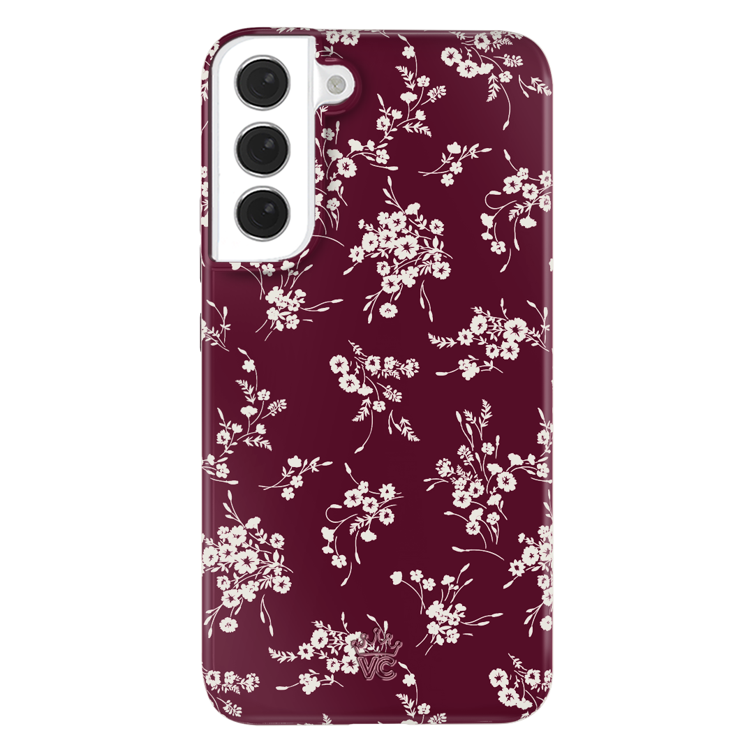 French Burgundy Floral Samsung Case