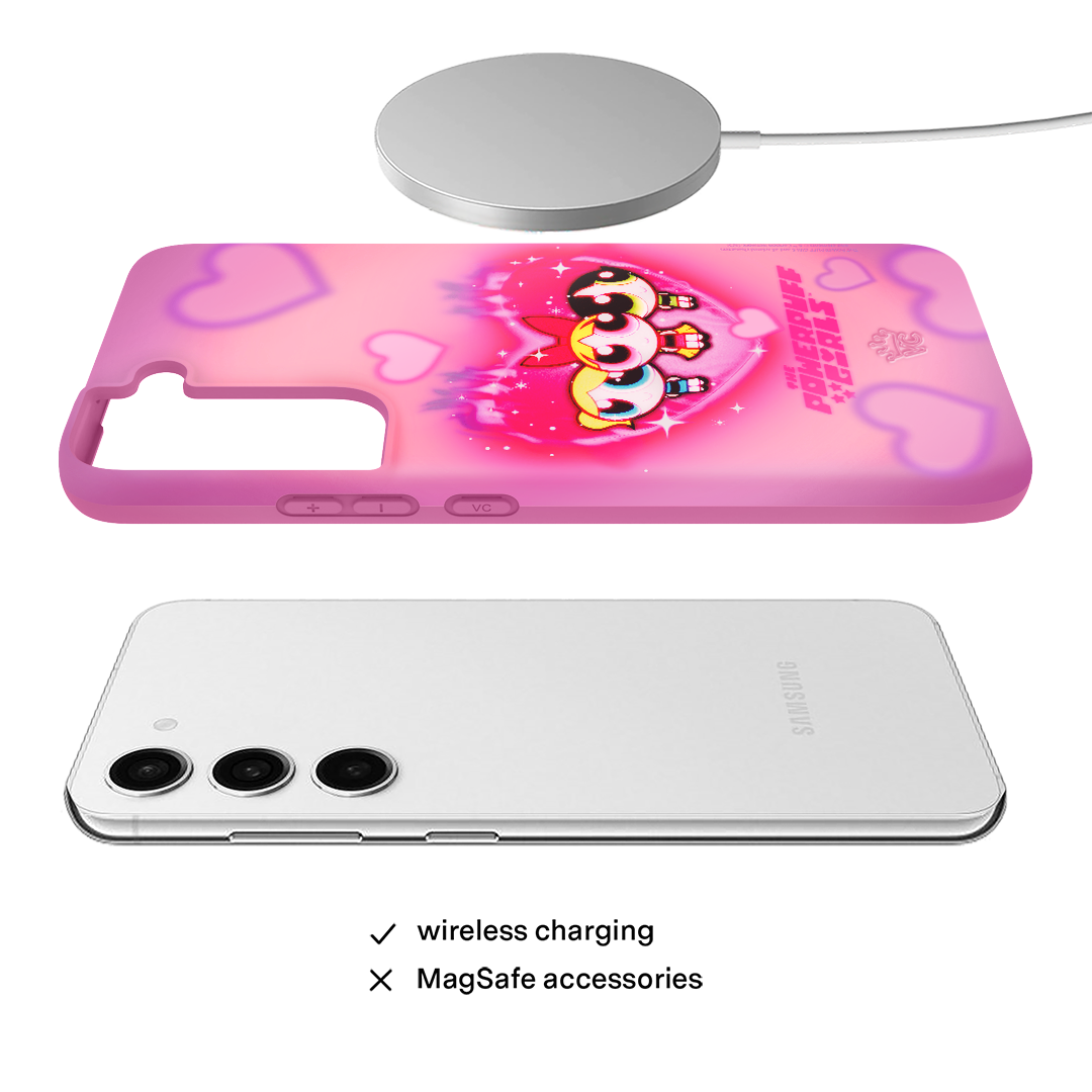The Powerpuff Girls Airbrush Hearts Samsung Case