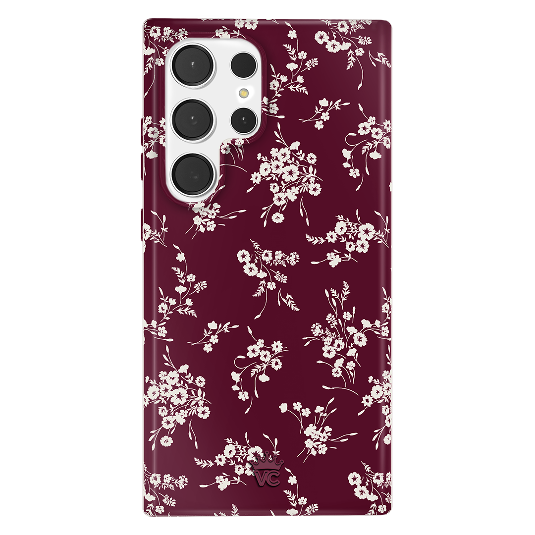 French Burgundy Floral Samsung Case