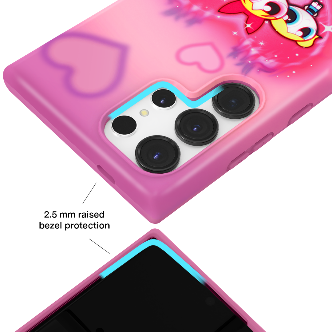 The Powerpuff Girls Airbrush Hearts Samsung Case