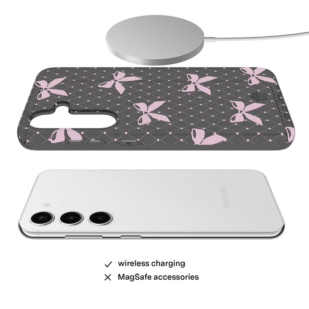 Lacy Pink Bows Samsung Case