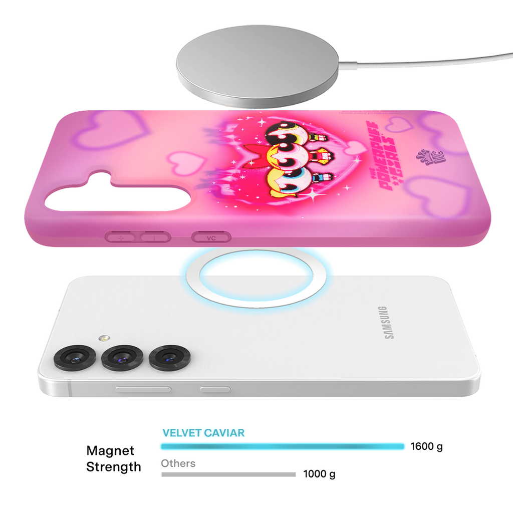 The Powerpuff Girls Airbrush Hearts Samsung Case
