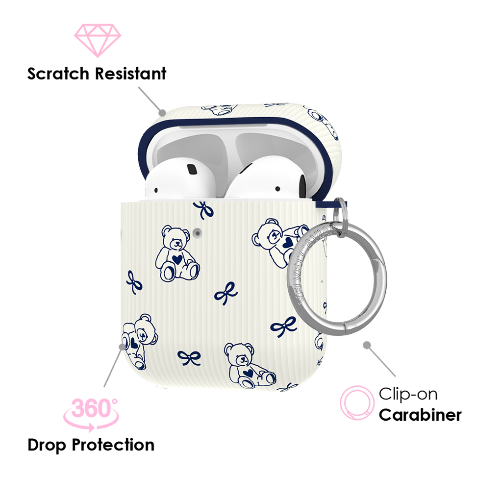 Preppy Teddy AirPod Case