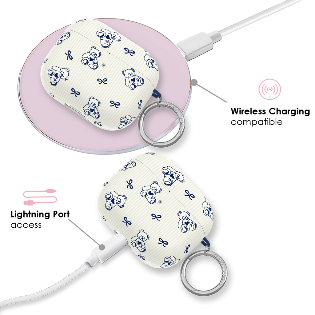 Preppy Teddy AirPod Case